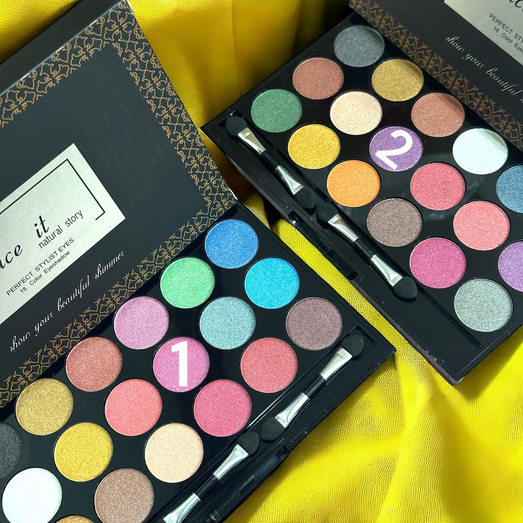 FACE IT PERFECT STYLISH EYES 18 COLOR EYESHADOW PALETTE