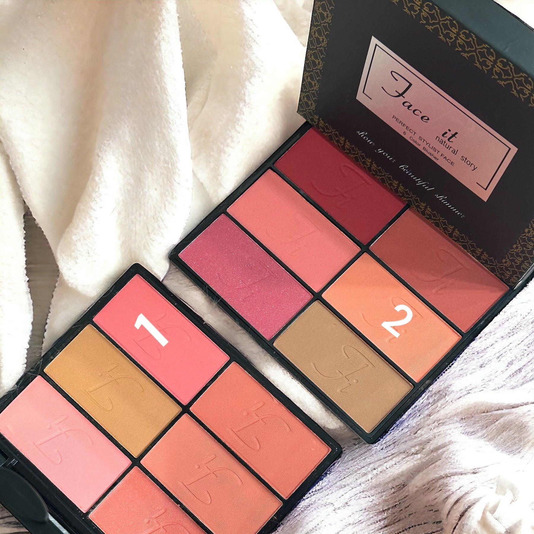 FACE IT PERFECT STYLISH FACE 6 COLOR BLUSHER PALETTE